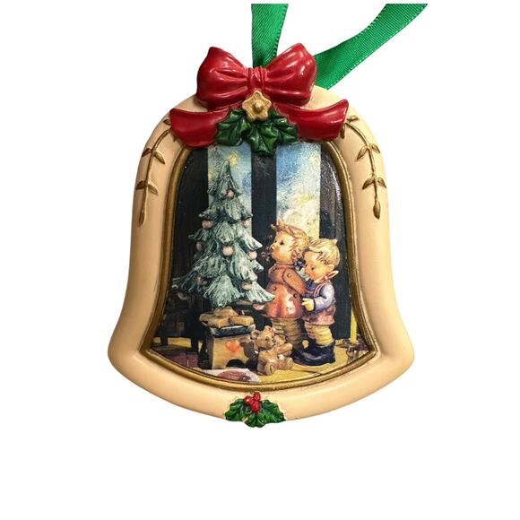 MJ Hummel Wonder of Christmas Bell Shaped Ornament Holiday‎ Danbury Mint Kids - Picture 2 of 5